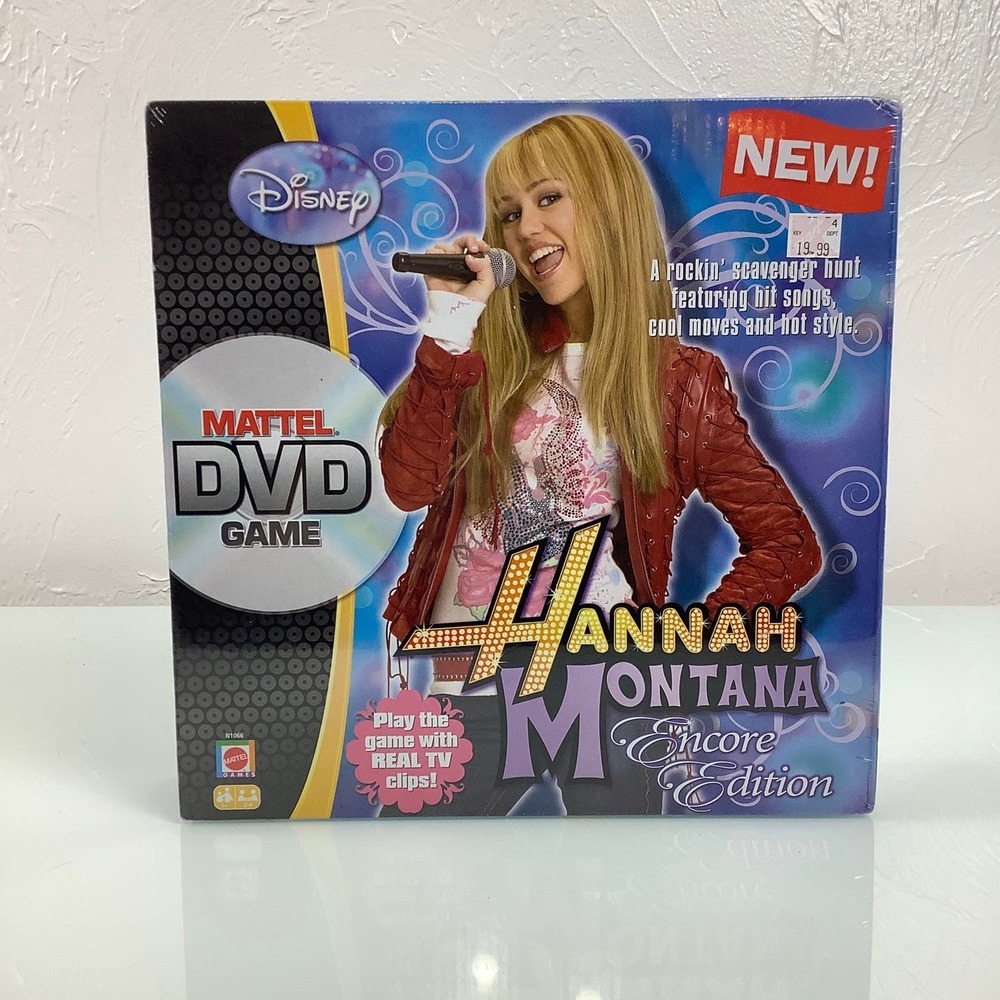 NEW Disney Hannah Montana  Encore Edition Mattel DVD game Sealed